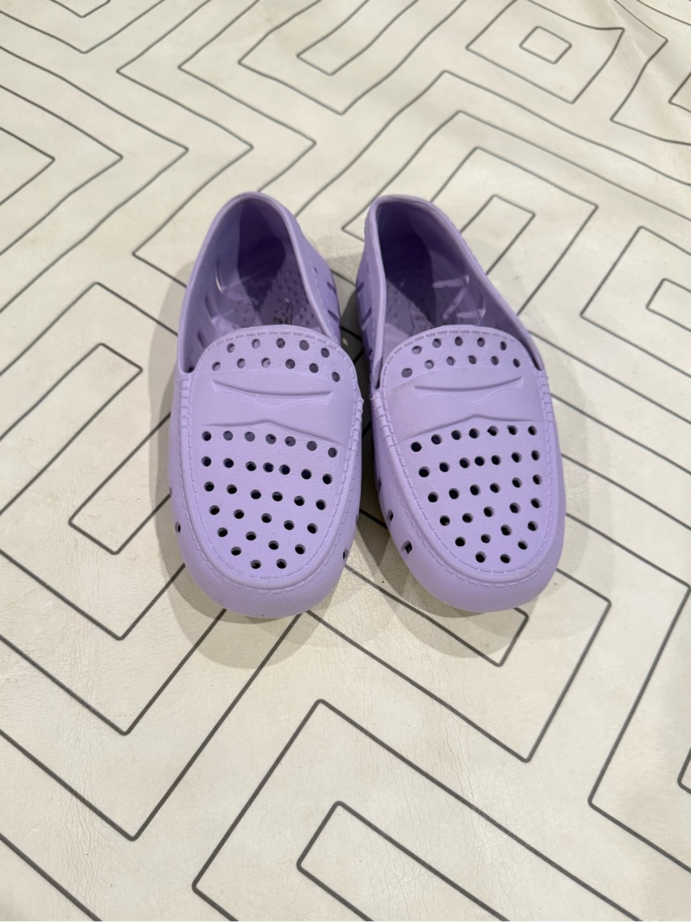 Floafers Lavender Slip-On Perforated Loafers